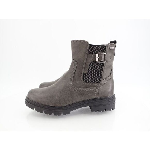 Spring Step Kaze Ankle Boots Womens 39 8.5 Gore-tex Grey Lug Sole Vegan Moto - Picture 4 of 12